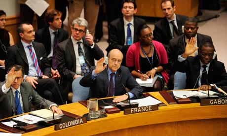 UN security council vote for a no-fly zone over Libya