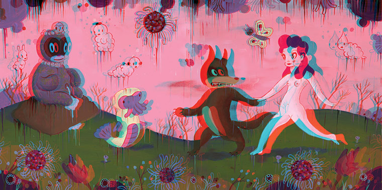 3D Art Book: Gary Baseman, Garden of Enlightenment, 2010
