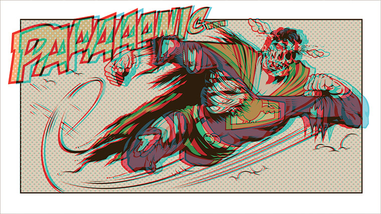 3D Art Book: D*Face, Dead Superman, 2010