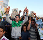 Libyans loyal to leader Muammar Gaddafi