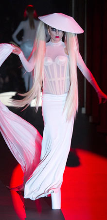 Lady Gaga makes her debut as a model for Mugler
