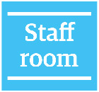 Staff room and Waiting room logos