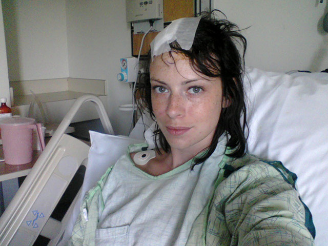 Me and my brain tumour: Samantha in hospital