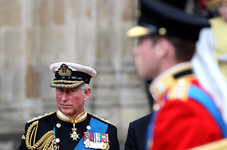 Wedding procession: Royal Wedding - Carriage Procession To Buckingham Palace And Departures
