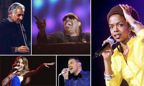 Leonard Bernstein, Stevie Wonder, Lauryn Hill, Kylie Minogue and Will Young