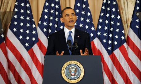 US President Barack Obama delivers an address on events in the Middle East