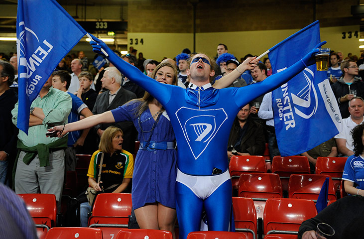 Heineken Cup Final: Leinster fans before the Heineken Cup final