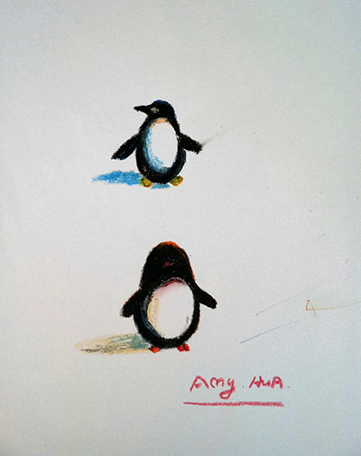 How to draw penguins