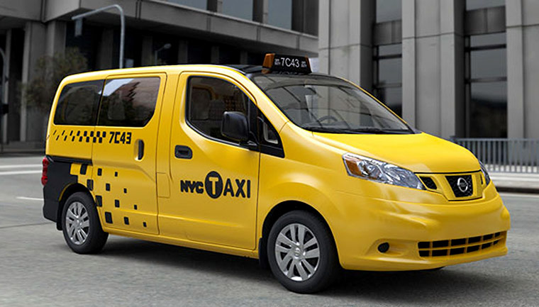 Yellow taxicabs: 2011: Nissan NV200 new taxicab of New York