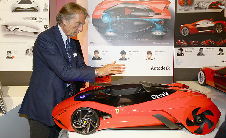 Ferrari design contest: Luca Cordero Di Montezemolo attends the Ferrari World Design Contest
