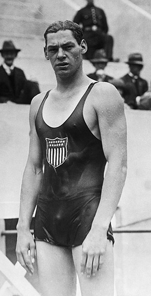 Olympic medals: Johnny Weismuller at the 1924 Olympics