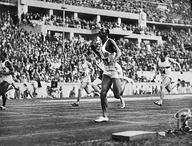 Olympic medals: Jesse Owens wins the 100m final at the 1936 Olympics