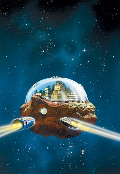 Chris Foss: Painting of Pebble in the Sky