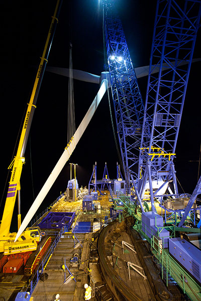 Ormonde wind farm: The very tricky rotor lift