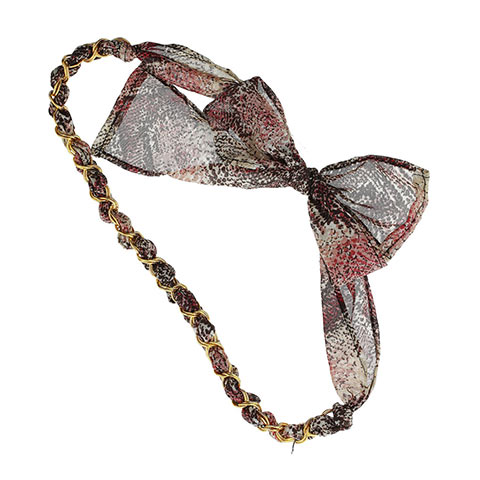 Travel gap year gallery: Snake print fabric headband