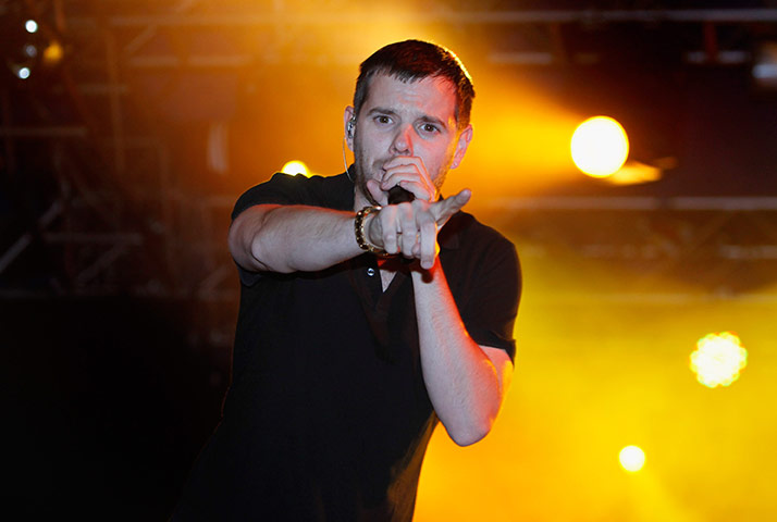 Reading/Leeds festival: August 28: Mike Skinner of The Streets performs at Reading