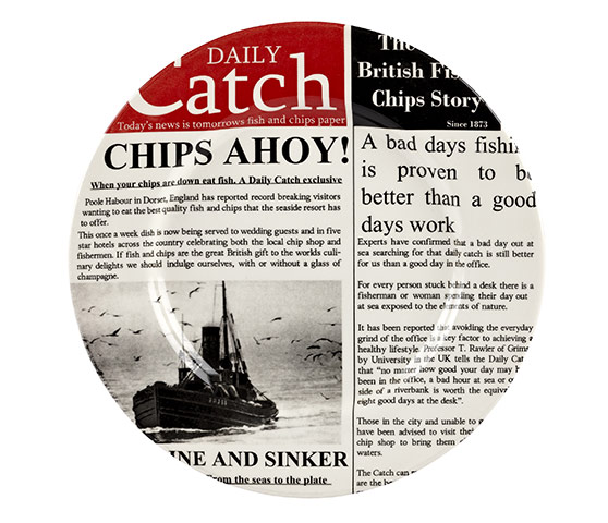 Travel - cool kit gallery: Fish & Chips dinner plate