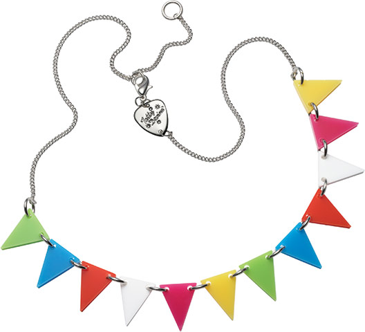 Travel - cool kit gallery: Multicoloured bunting necklace