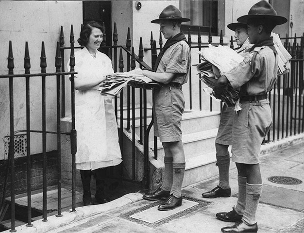 You can help your country: Boy scouts collecting waste paper during the second World War