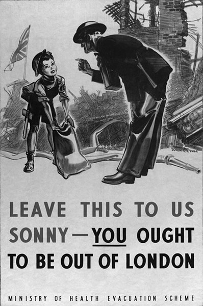 You can help your country: A second World War evacuation poster