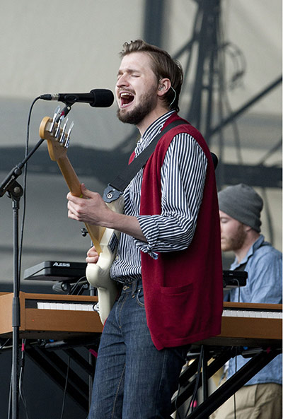 Big Chill: Hayden Thorpe of the Wild Beasts performs at The Big Chill festival