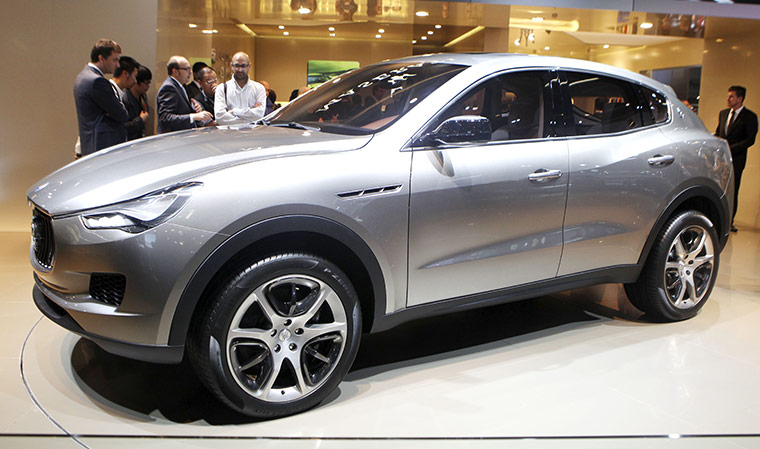Frankfurt motor show: A Maserati Kubang is presented at the show