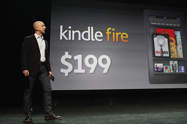 Kindle Fire: Bezos introduces a new tablet called the Kindle Fire