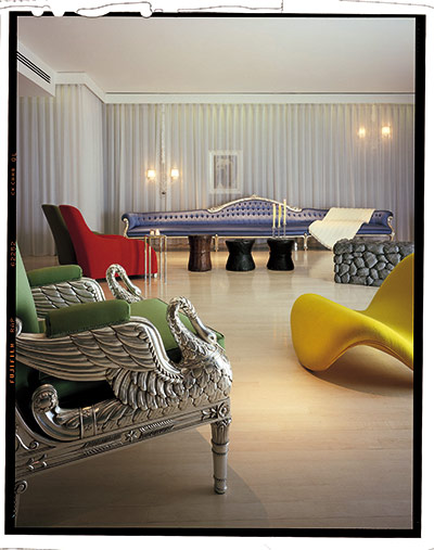 Open House : Lobby of the Sanderson hotel, London