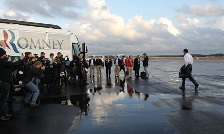 Mitt Romney arrives in South Carolina
