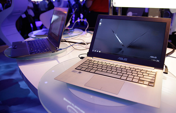 CES 2012: Ultrabooks on display at the Intel exhibit
