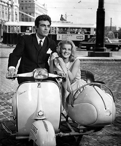Iconic scooters: Andre Lawrence and Ann Margret in The Pleasure Seekers, 1964