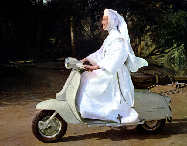 Iconic scooters: Debbie Reynolds in The Singing Nun, 1966