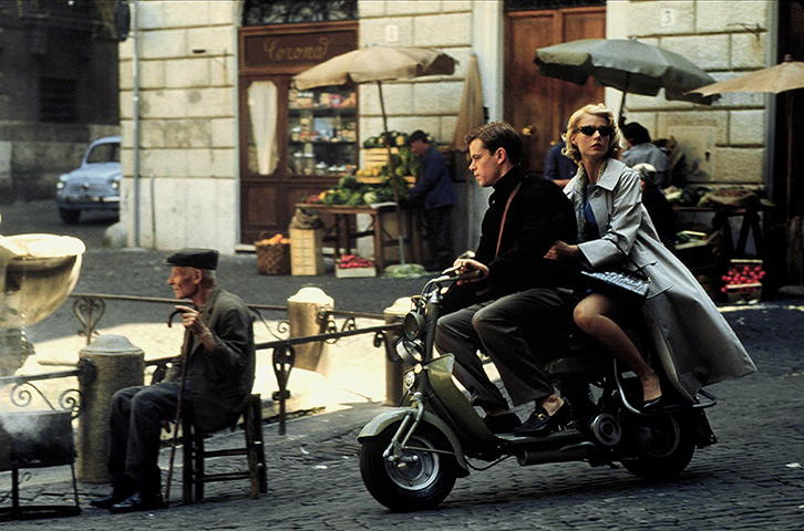 Iconic scooters: Matt Damon & Gwyneth Paltrow in The Talented Mr. Ripley, 1999