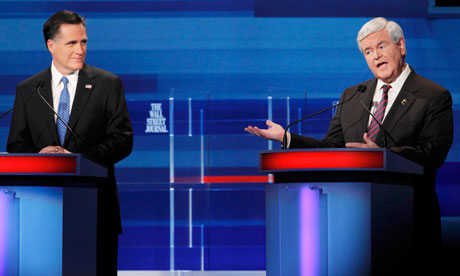 Romney and Gingrich South Carolina debate