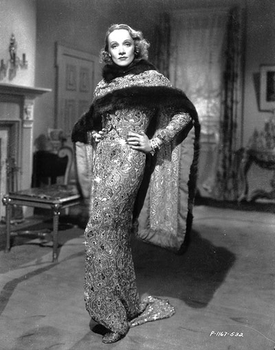 V&A Hollywood Costume: Marlene Dietrich the romantic drama 'Angel'