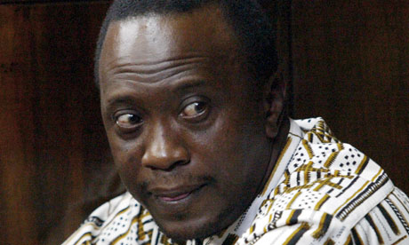 The Kenyan politician Uhuru Kenyatta, who is accused of crimes against humanity. Photograph: Sayyid Azim/AP