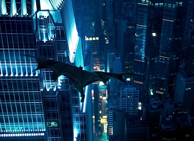 Skyscrapers in film: The Dark Knight film still