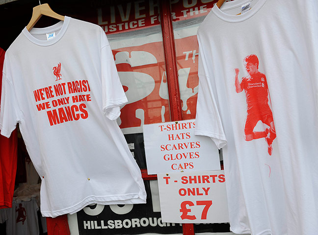 Liverpool v Man Utd: T-Shirts for sale ahead of the Liverpool v Man Utd FA Cup game