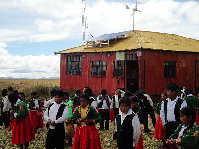 Euro-Solar programe: by lake Titicaca in Peru , Puno Region