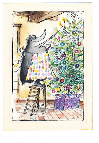 Mrs Mole by Ronald Searle: Mrs Mole by Ronald Searle