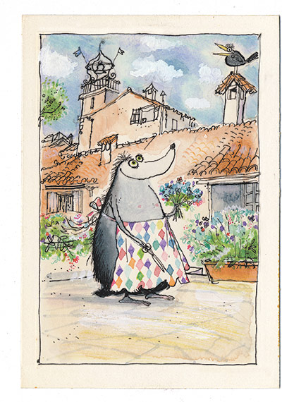 Mrs Mole by Ronald Searle: Mrs Mole by Ronald Searle