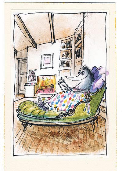 Mrs Mole by Ronald Searle: Mrs Mole by Ronald Searle