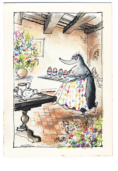 Mrs Mole by Ronald Searle: Mrs Mole by Ronald Searle