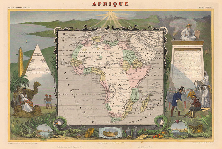 Africa map: Africa map: Levasseur