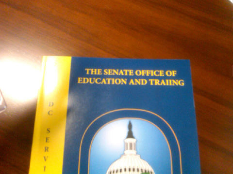 Just My Typo: Senate Traiing typo