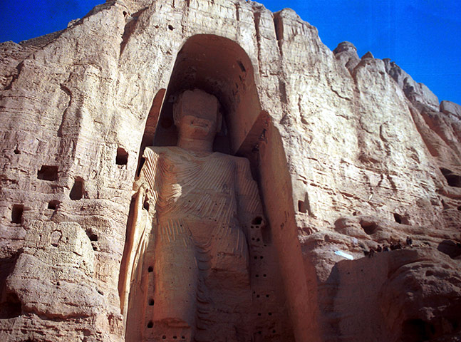 Defaced artworks: The Bamiyan Buddha damaged by the Taliban