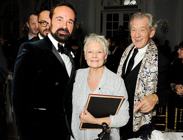 Standard Theatre Awards: Evgeny Lebedev, Dame Judi Dench and Sir Ian McKellen 