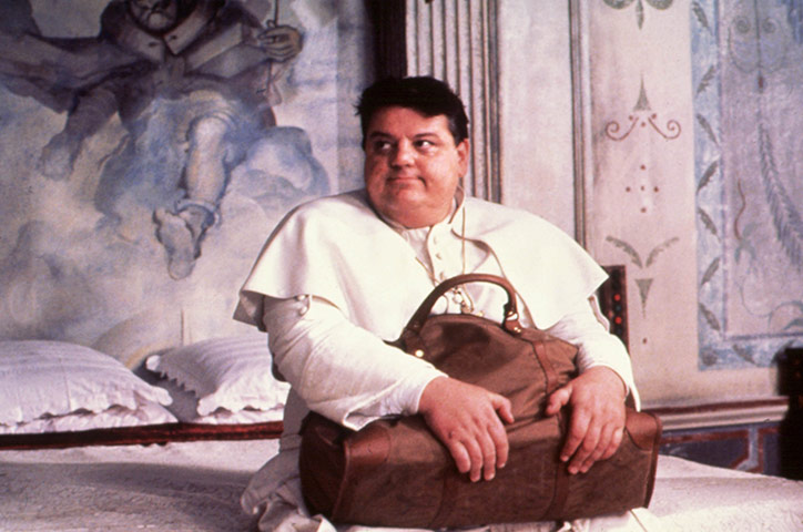 Robbie Coltrane: Robbie Coltrane dressed as the Pope in 