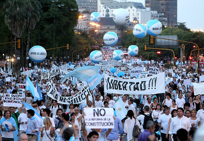 Argentinians Protest Against Corruption And Inflation In Pictures World News The Guardian