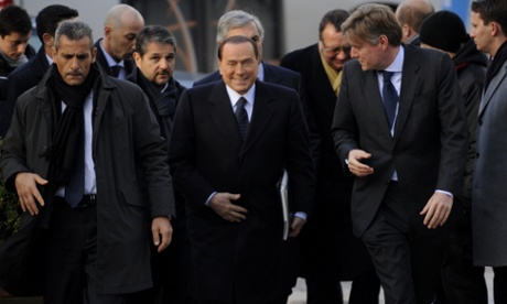 Former Italian Prime Minister Silvio Berlusconi has arrived at the EU Headquarters today.